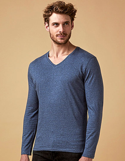 XO1460 Men´s V-Neck T-Shirt Long Sleeve