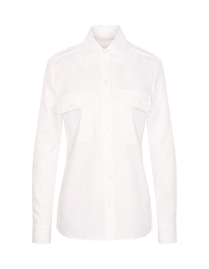 SN080665 Women´s Pilot Blouse Regular Fit Longsleeve 34 / White