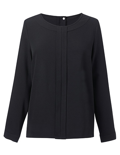 BR802 Women´s Roma Long Sleeve Blouse 6 (34) / Black