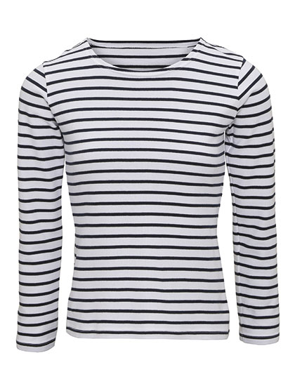 AQ071 Women´s Marinière Coastal Long Sleeve Tee M / White-Navy