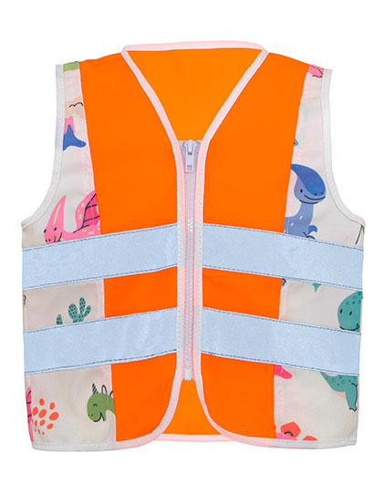 KX121K Children´s Safety Vest Action Dinosaurs CO² Neutral XS (5-7 years) / Brachiosaurus