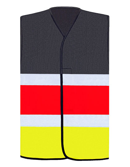 KX144 National Safety Vest S/M / Black/Red/Gold