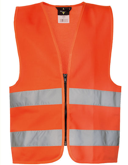 KX201 Kids´ Hi-Vis Safety Vest With Front Zipper Aalborg XS (3-6 years) / Signal Orange