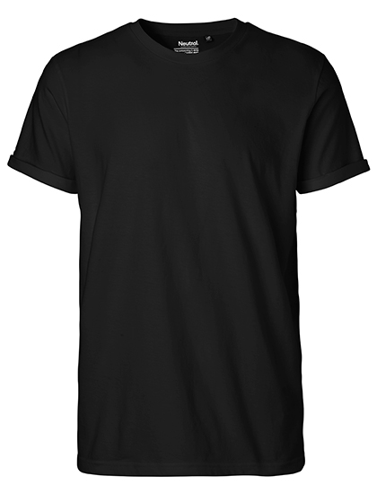 NE60012 Men´s Roll Up Sleeve T-Shirt S / Black
