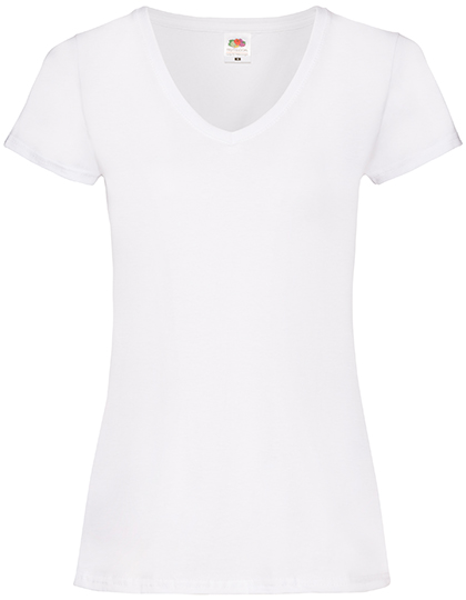 F271N Ladies´ Valueweight V Neck T XXL / White