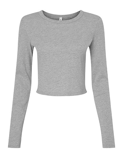 BL1501 Women´s Micro Rib Long Sleeve Baby Tee XS / Athletic Heather