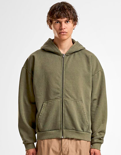 BY295 Vintage Heavy Zip Hoodie