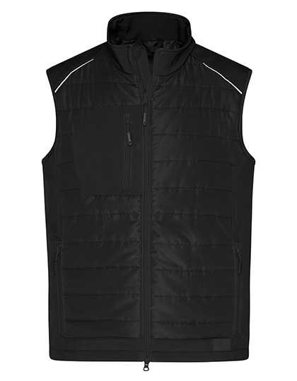 JN1822 Men´s Hybrid Vest XS / Black/Black