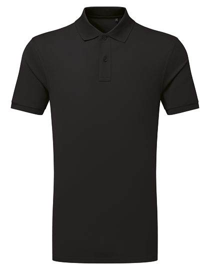 AQ001 Men´s Recycled Polyester Performance Polo S / Black