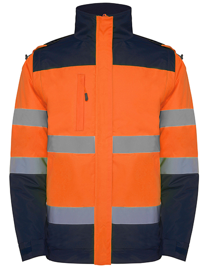 RY9304 Epsylon Parka S / Navy Blue 55/Fluor Orange 223