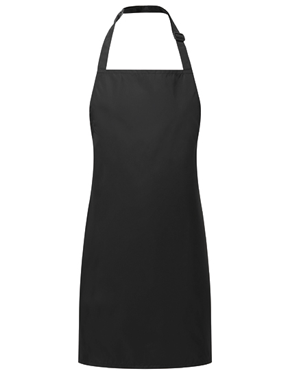 PW145 Childrens´ Waterproof Apron 43 x 53 cm (3-6 years) / Black (ca. Pantone Black C)