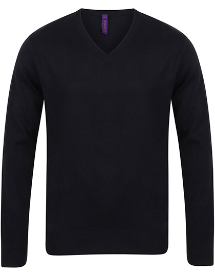 W720 Men´s Lightweight V-Neck Jumper XXS / Black