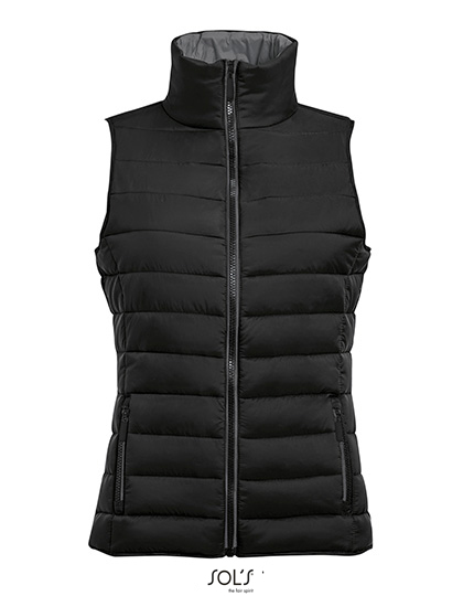 L01437 Women´s Lightweight Bodywarmer Wave S / Black