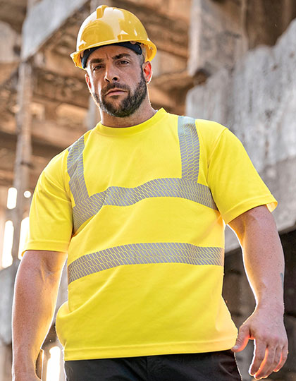 KX072 Hi-Vis Broken Reflective Premium T-Shirt Alhambra