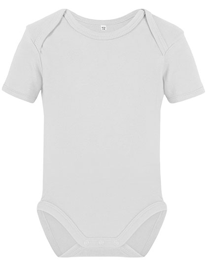 X21120 Organic Baby Bodysuit Short Sleeve Rebel 01 50-56 / White