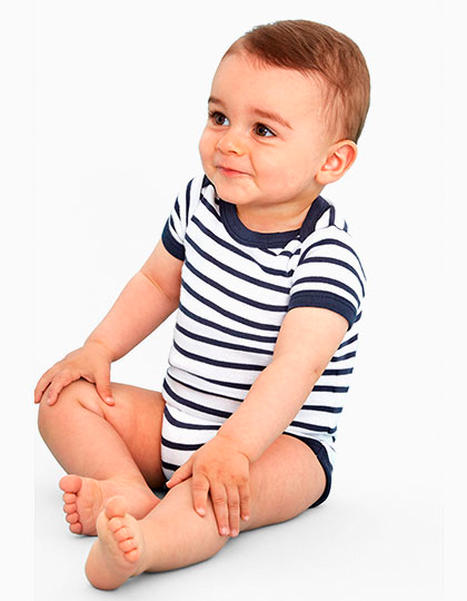 L01401 Baby Striped Bodysuit Miles