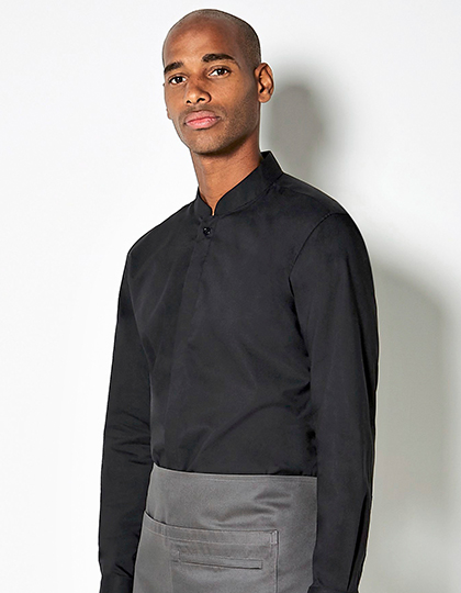K123 Men´s Tailored Fit Mandarin Collar Shirt Long Sleeve