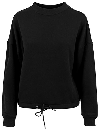 BY058 Ladies´ Oversize Crewneck XL / Black