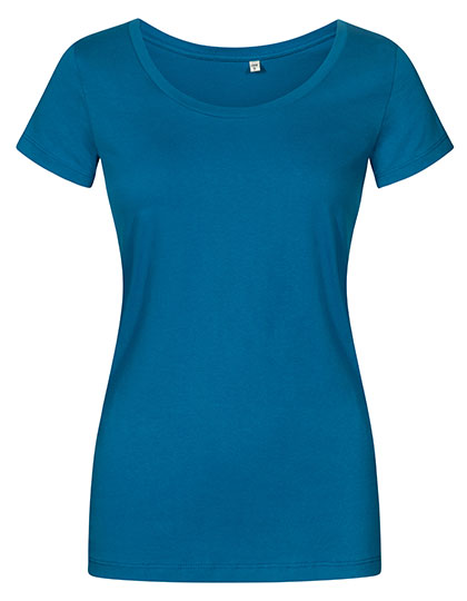 XO1545 Women´s Deep Scoop T-Shirt 3XL / Petrol