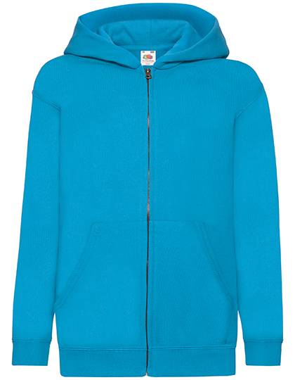 F401NK Kids´ Classic Hooded Sweat Jacket 116 / Azure Blue