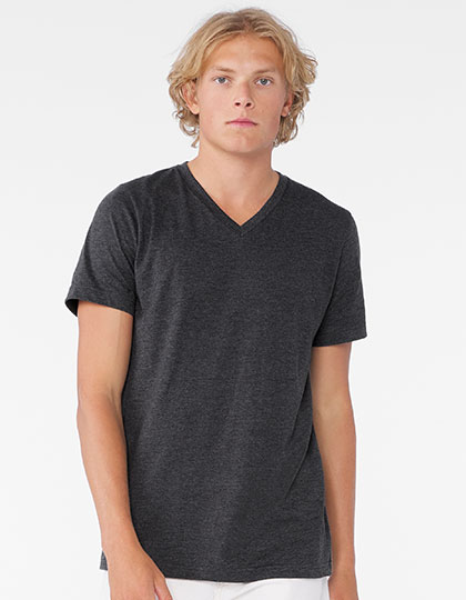 CV3005CVC Unisex Heather CVC Short Sleeve V-Neck Tee