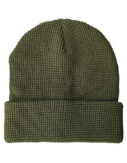 C1463 Strickmütze Waffeloptik One Size / Olive Green