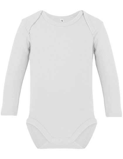 X11420 Organic Baby Bodysuit Long Sleeve Bailey 02 50-56 / White
