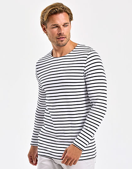 AQ070 Men´s Marinière Coastal Long Sleeve Tee