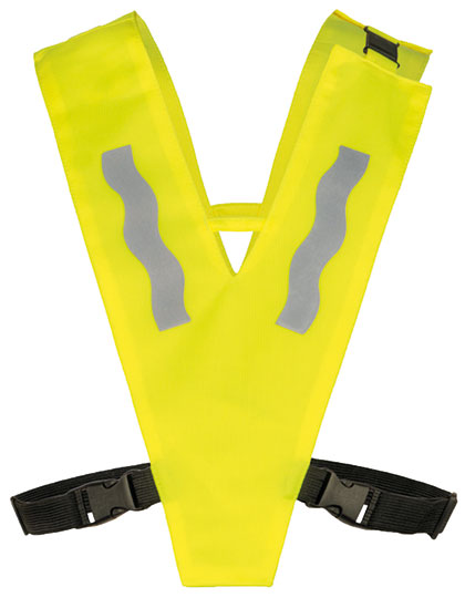KX202 Kids´ Hi-Vis Safety Collar Haiti With Safety Clasp XS (29 x 18 cm) / Signal Yellow