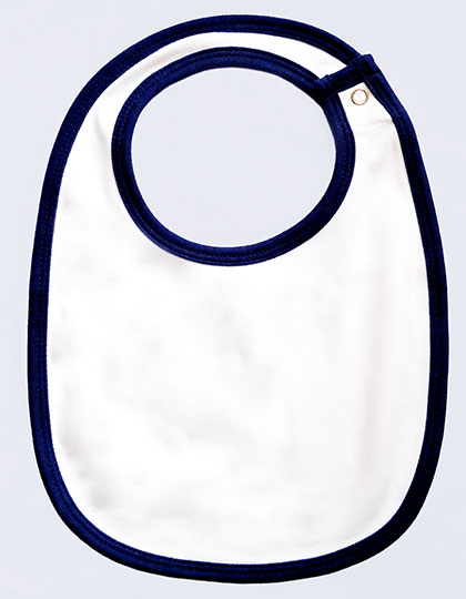 BZ59 Single Layer Bib One Size / White/Nautical Navy
