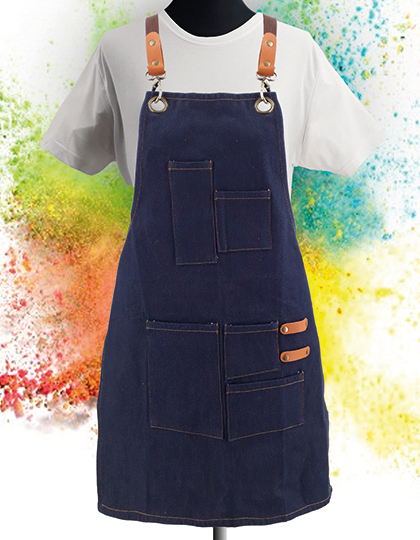 EX284 Kinderlatzschürze Denim