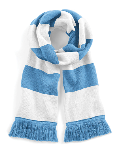 CB479 Stadium Scarf One Size / Sky Blue/White