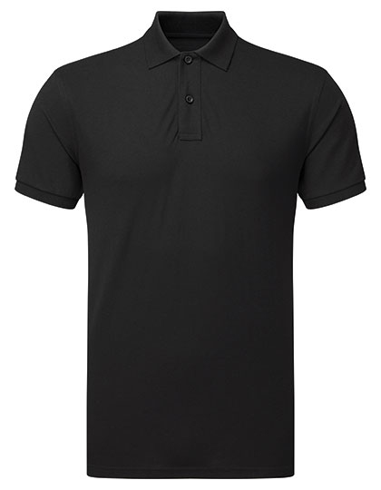 AQ015 Men´s Polycotton Blend Polo S / Black