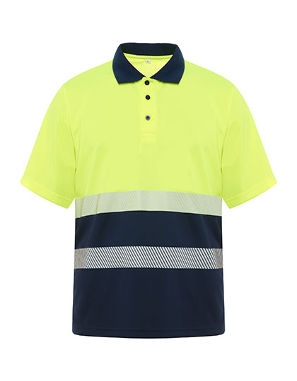 RY9315 Polo Shirt Vega M / Navy Blue 55/Fluor Yellow 221
