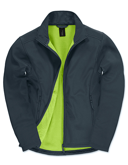 BCJUI62 Men´s Jacket Softshell ID.701 L / Navy/Neon Green