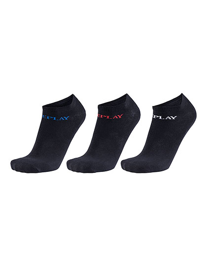 RP100628 In Liner Socks (3 Pair Banderole) 35/38 / Black