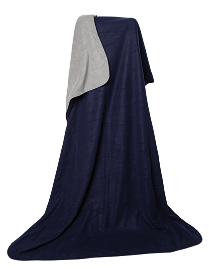 NT1530 Duodecke Fleece/Coral 180 x 130 cm / Navy Blue