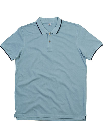 P191 The Tipped Polo S / Light Denim/Navy