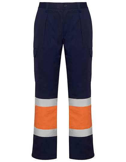 RY9301 Soan Trousers 38 / Navy Blue 55/Fluor Orange 223