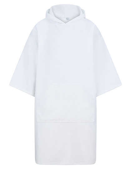TC810 Adults´ Towelling Poncho One Size / White