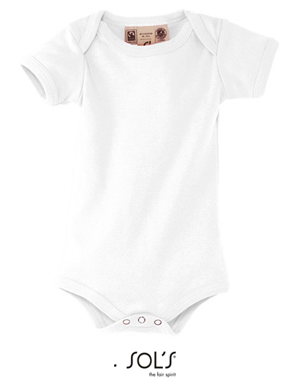 L117 Organic Bambino Bodysuit 3-6 months / White