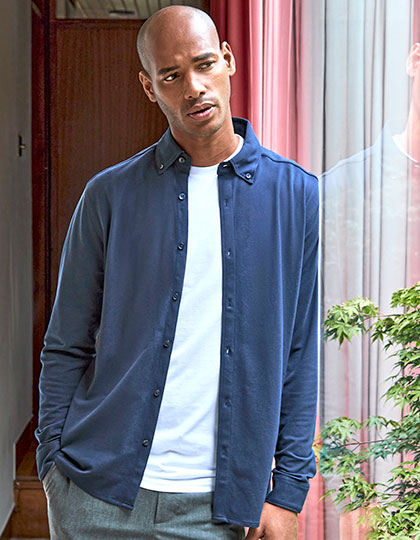 K143 Tailored Fit Superwash® 60º Pique Shirt Long Sleeve