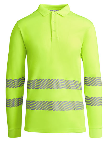 RY9319 Poloshirt Atrio Longsleeve S / Fluor Yellow 221
