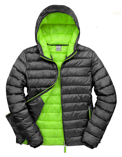 RT194M Men´s Snow Bird Hooded Jacket S / Black/Lime