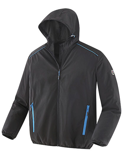 TX61993 Men´s Work Jacket M / Black/Azure