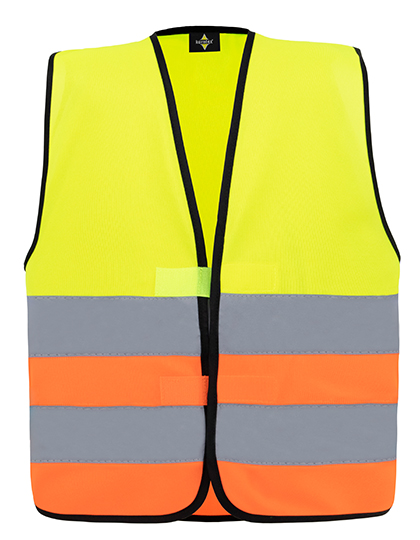 KX100K Kids´ Hi-Vis Functional Safety Vest Aarhus XS (3-6 years) / Yellow/Orange