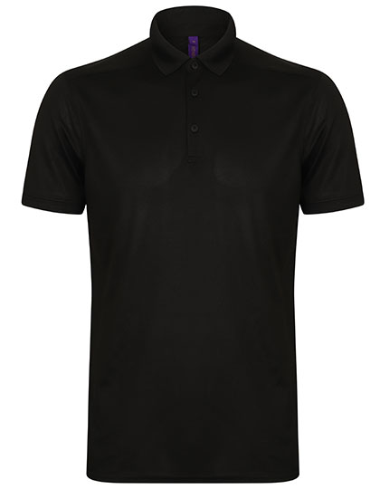W460 Men´s Slim Fit Stretch Polo Shirt + Wicking Finish XS / Black