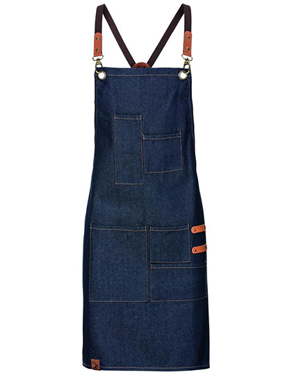 EX283 Latzschürze Denim 80 x 70 cm / Navy