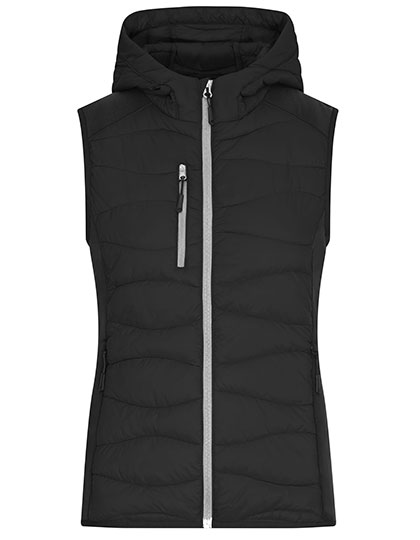 JN1327 Ladies´ Hybrid Vest XS / Black/Black