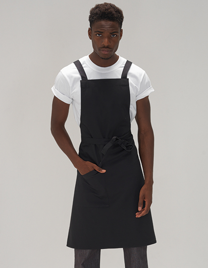 LF109C Statement Crossover Bib Apron